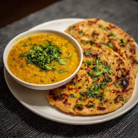 Dal Fry with Parantha